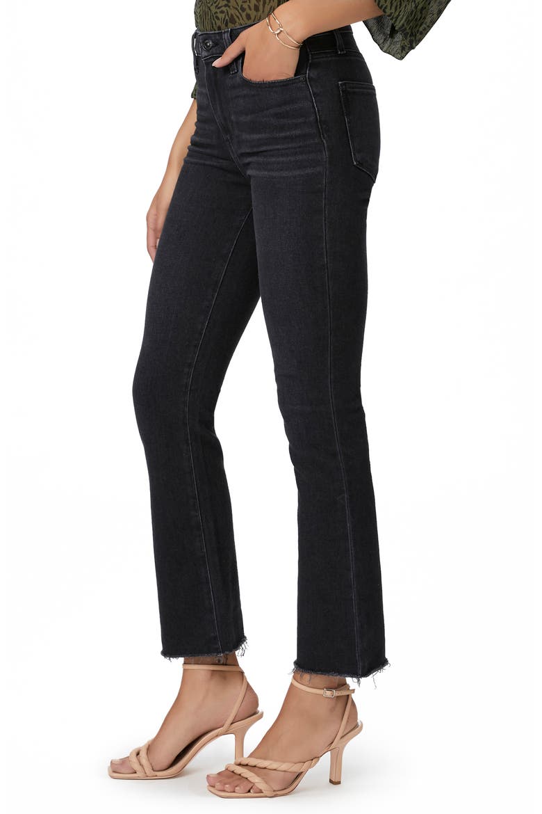 Claudine Raw Hem Flare Ankle Jeans, Alternate, color, BLACKLOTUS