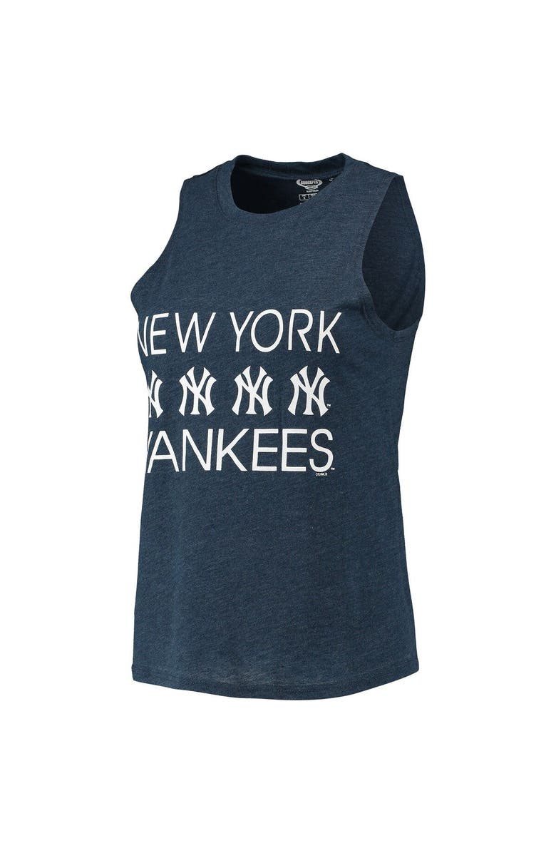 CONCEPTS SPORT Women's Concepts Sport Gray/Navy New York Yankees Meter Muscle Tank Top & Pants Sleep Set, Alternate, color, Gray