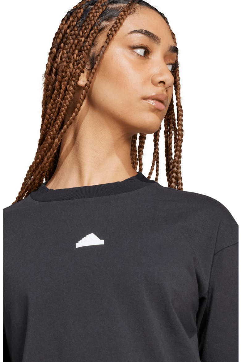 Future Icons 3-Stripes Long Sleeve T-Shirt, Alternate, color, BLACK