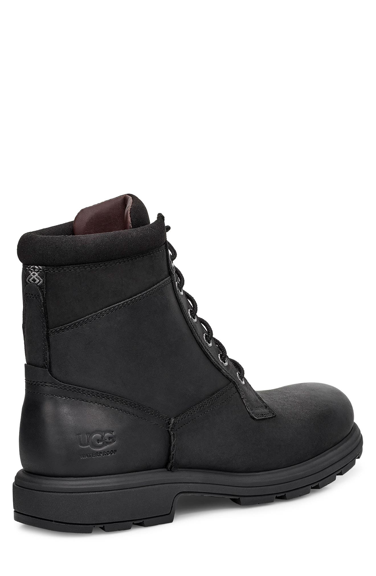 Biltmore Waterproof Plain Toe Boot, Alternate, color, BLACK