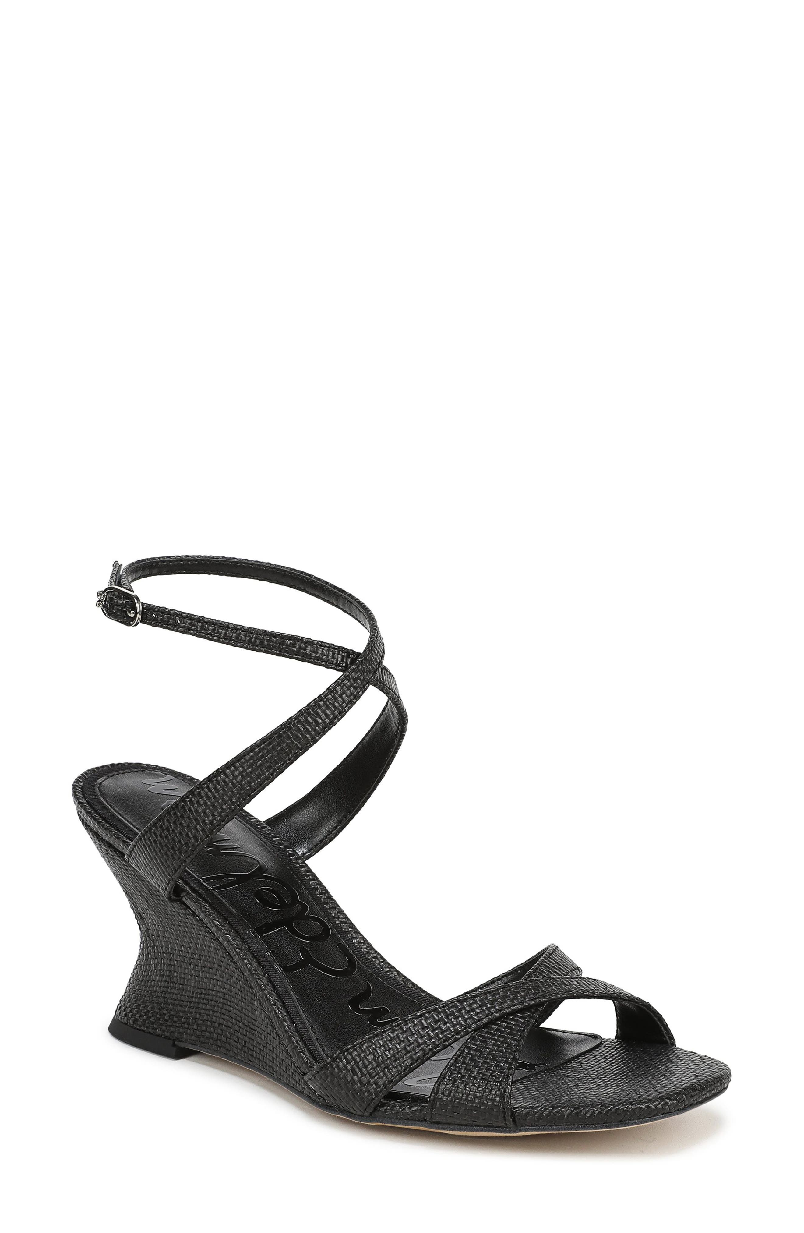Sam Edelman Davi Ankle Strap Wedge Sandal, Main, color, 