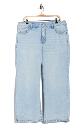 Seven7 High Waist Loose Sneaker Jeans In Blue