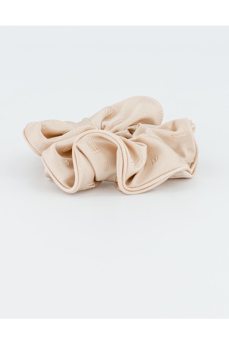 Amaretto Silk Scrunchie, Alternate, color, Beige