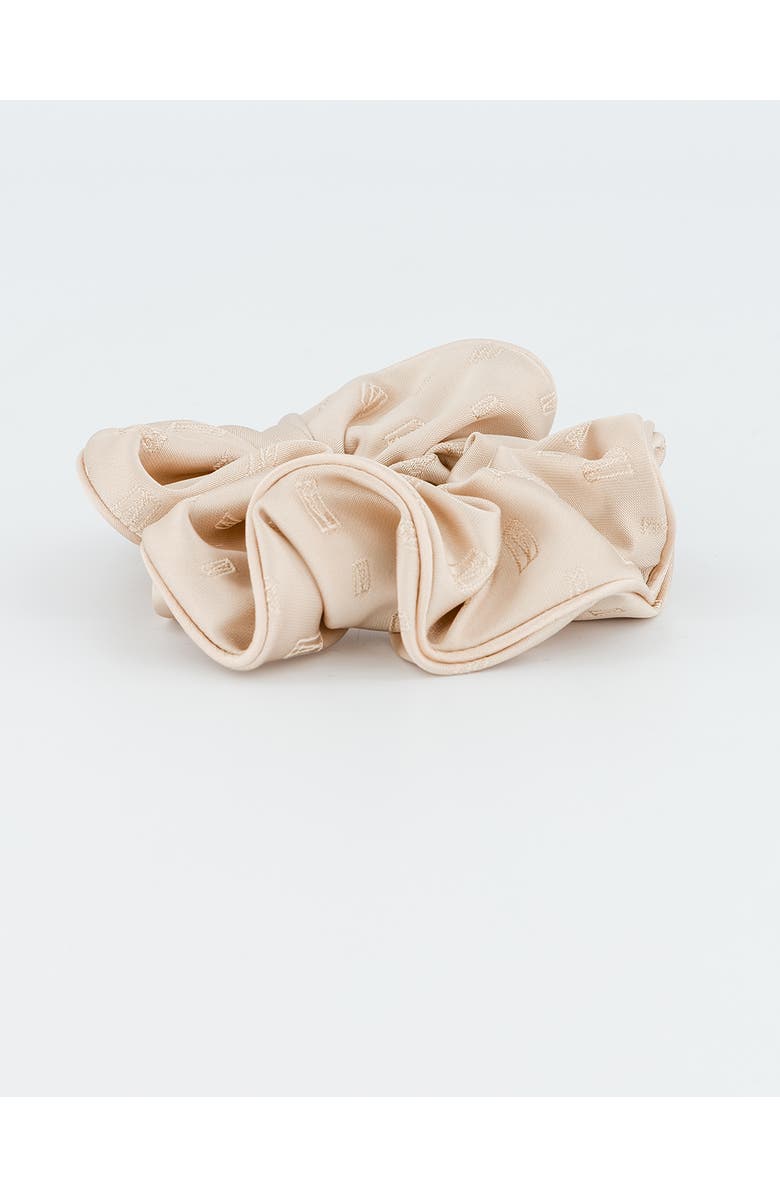 Alexandre de Paris Amaretto Silk Scrunchie, Alternate, color, Beige