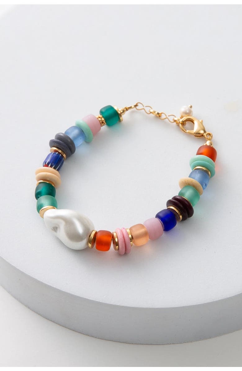 Noonday Collection Menagerie Bracelet, Main, color, Multi