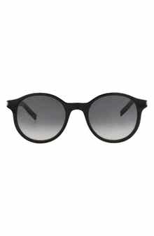 Saint Laurent 50mm Round Sunglasses