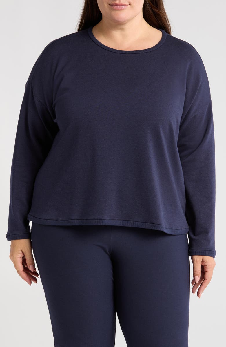 Crewneck Long Sleeve Crop Top
