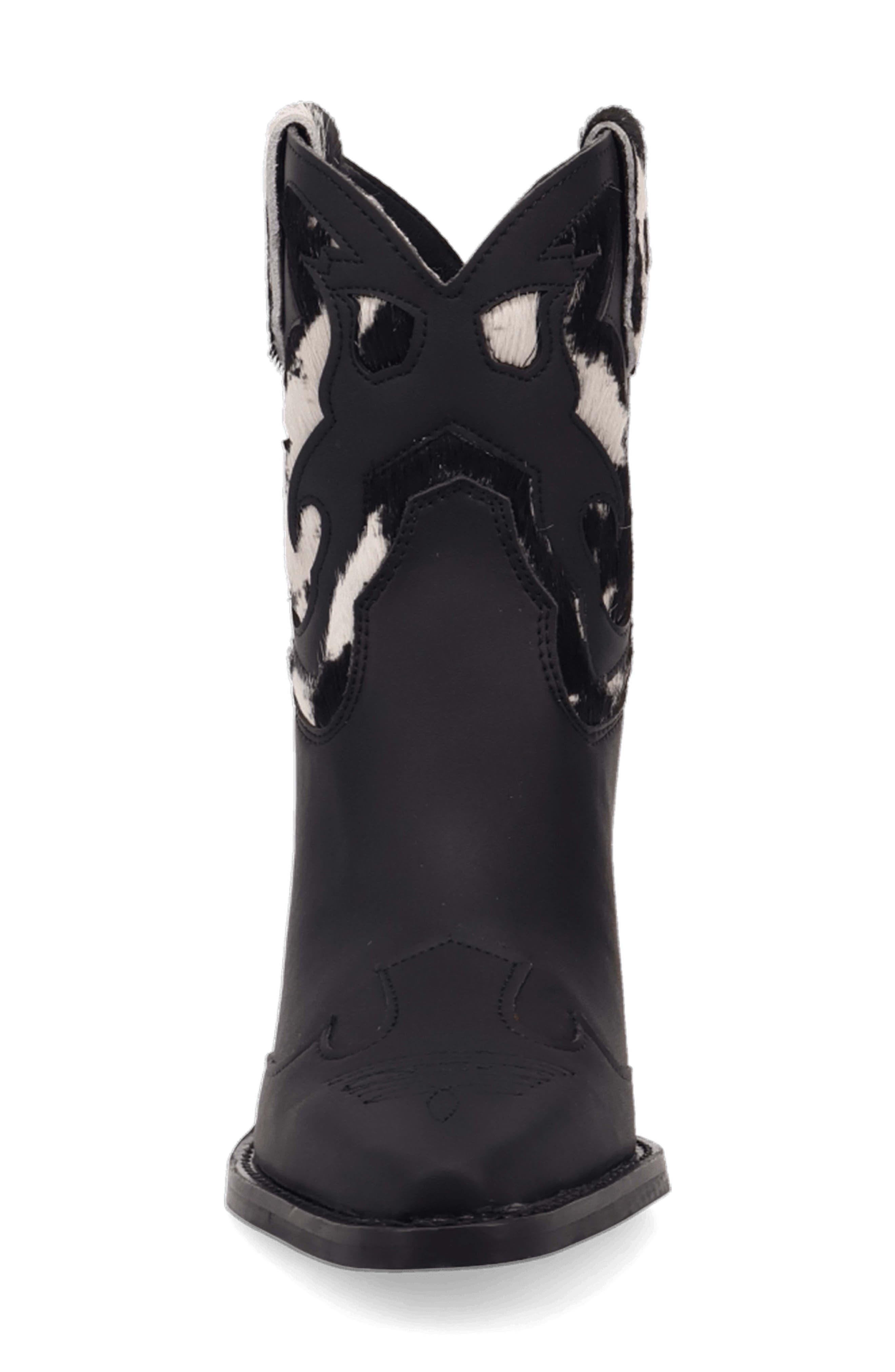Run Wild Animal Print Western Boot, Alternate, color, BLACK COW PRINT