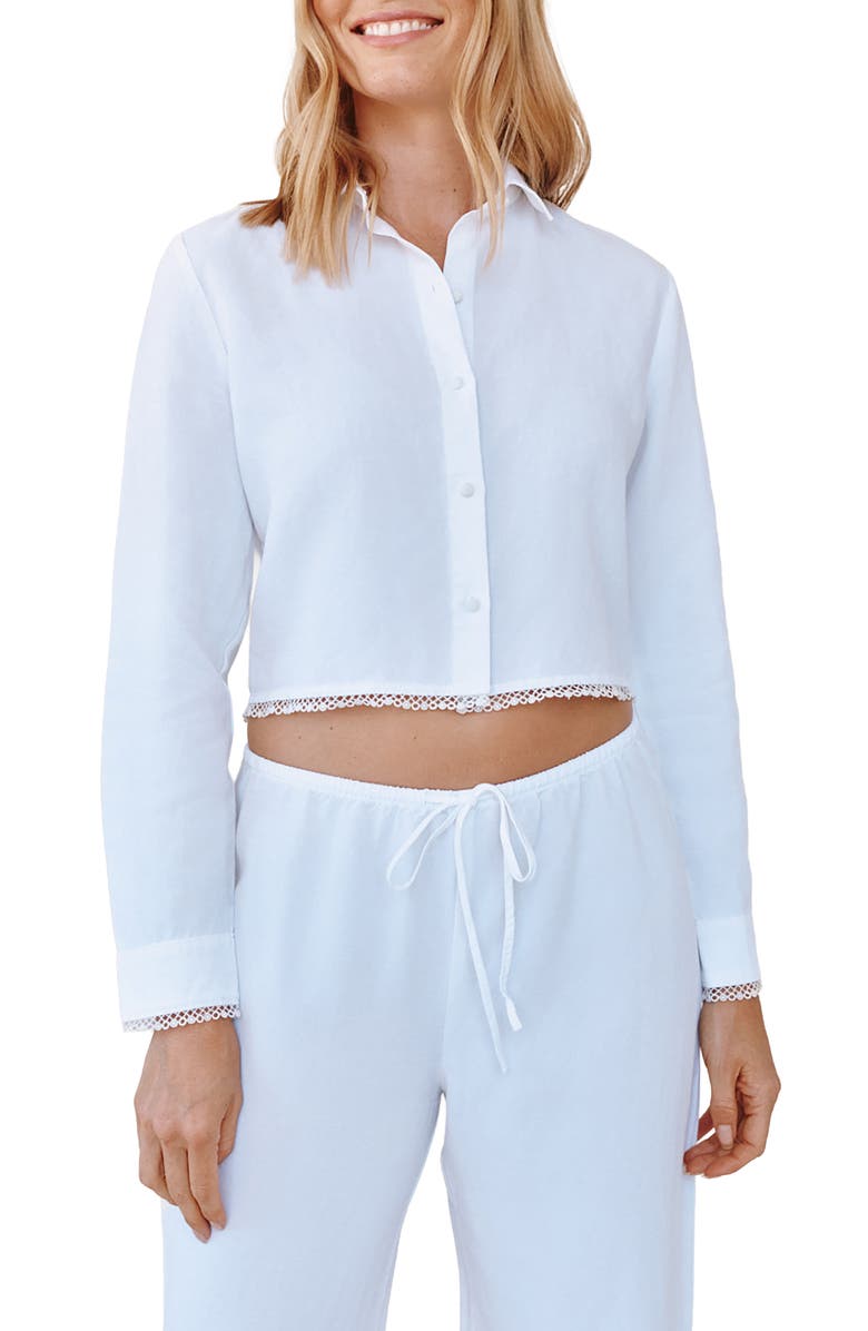 Bella Dahl Crop Shirt, Main, color, 