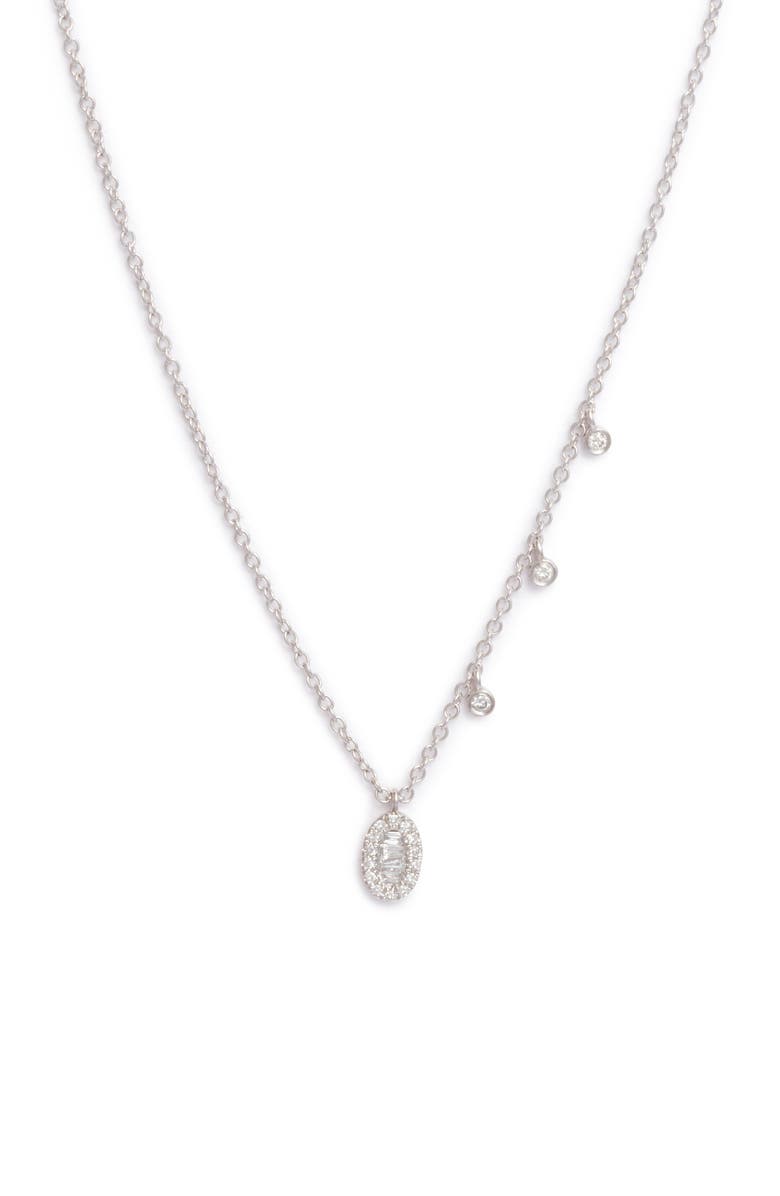 Meira T Diamond Charm Necklace, Main, color, 