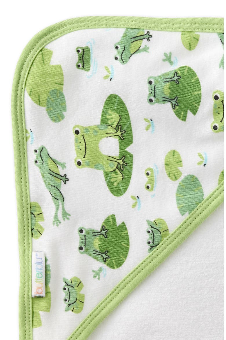 Kids' Harper Set of 2 Hooded Towels, Alternate, color, LEAP FROG