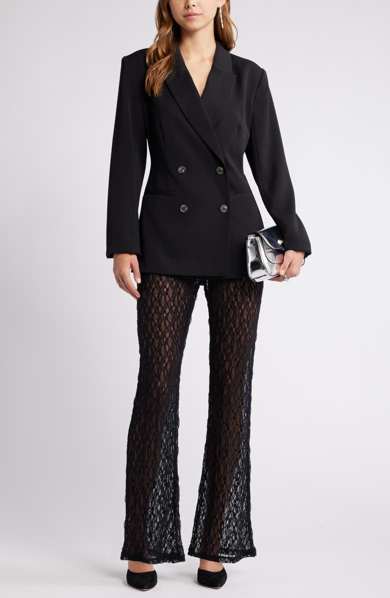 Open Edit Double Breasted Blazer, Alternate, color, 