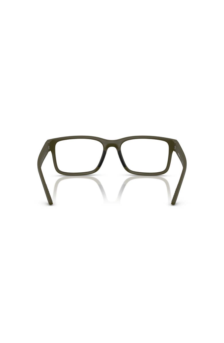 Prada Linea Rossa 54mm Rectangle optical glasses, Alternate, color, Green