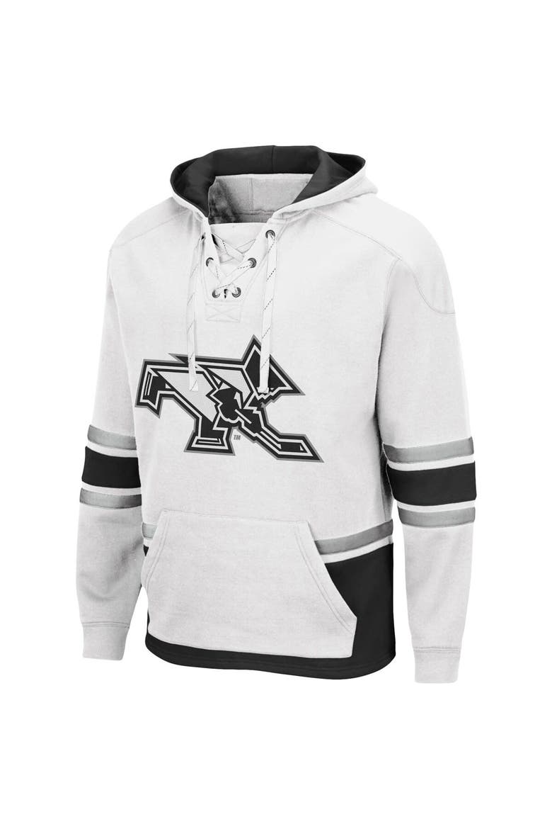 Men's Colosseum White Providence Friars Lace Up 3.0 Pullover Hoodie, Alternate, color, White
