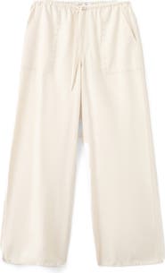 MANGO TEEN Studded Drawstring Wide Leg Pants