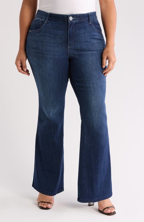 'Ab'Solution Out There High Waist Flare Jeans (Plus)
