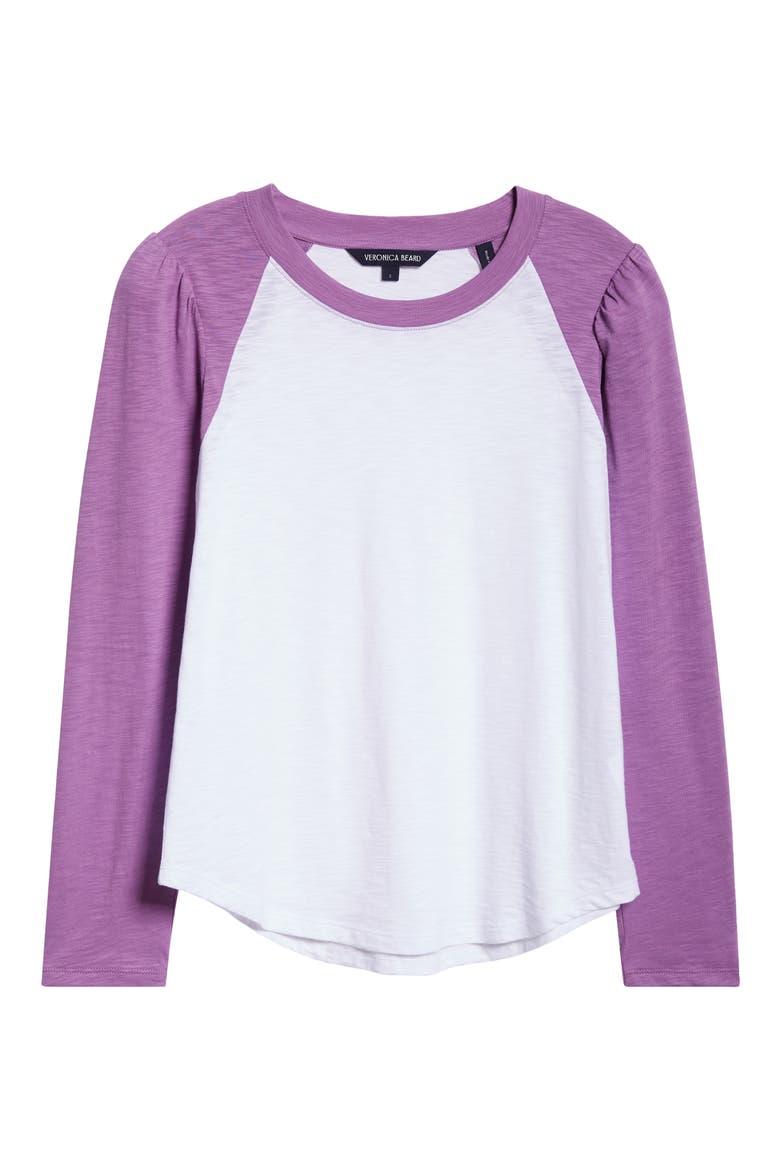 Mason Colorblock Baseball T-Shirt, Alternate, color, WHITE ORCHID DUSK