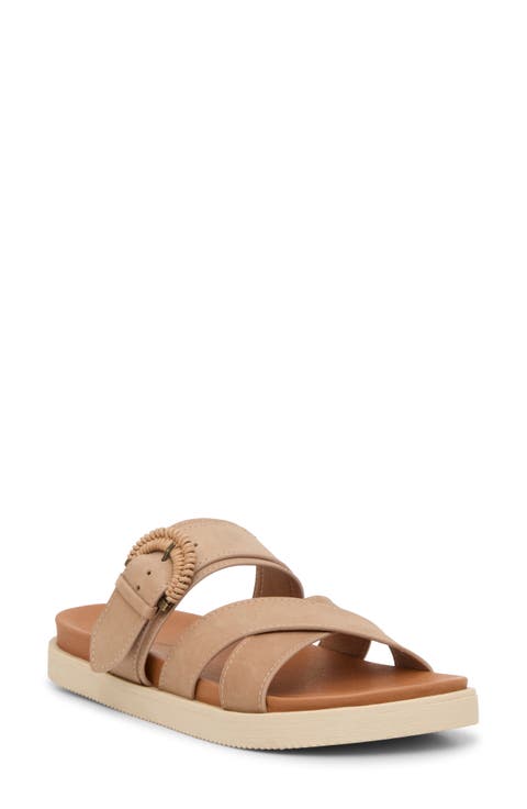 Morissa Leather Slide Sandal (Women)