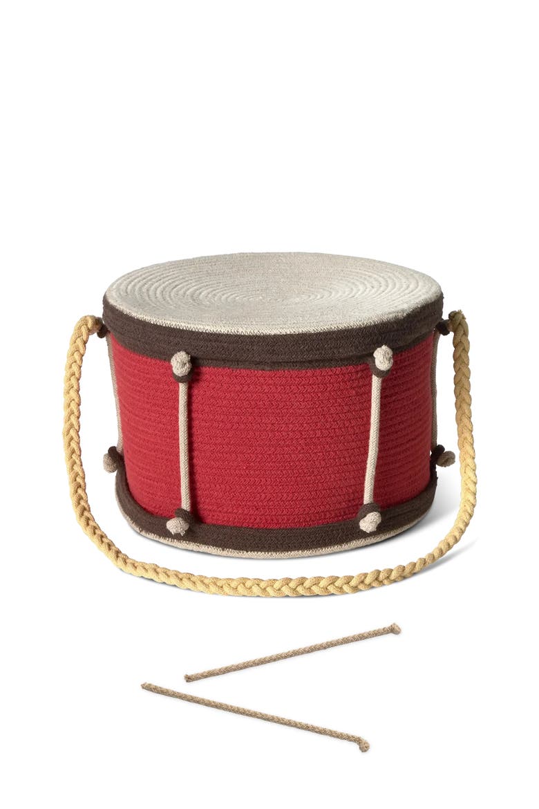 Basket Drum, Main, color, Natural, New grey, Red, Honey
