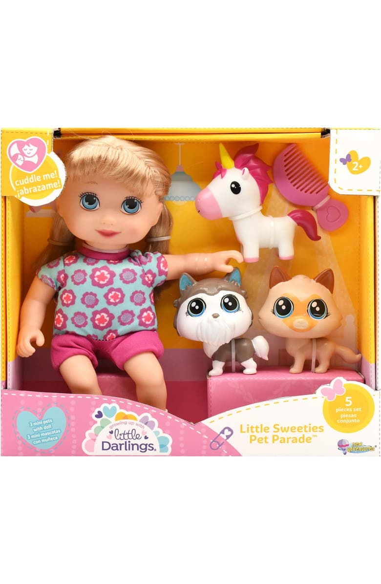 Little Darlings Little Sweeties Pet Parade Doll, Main, color, Multicolored