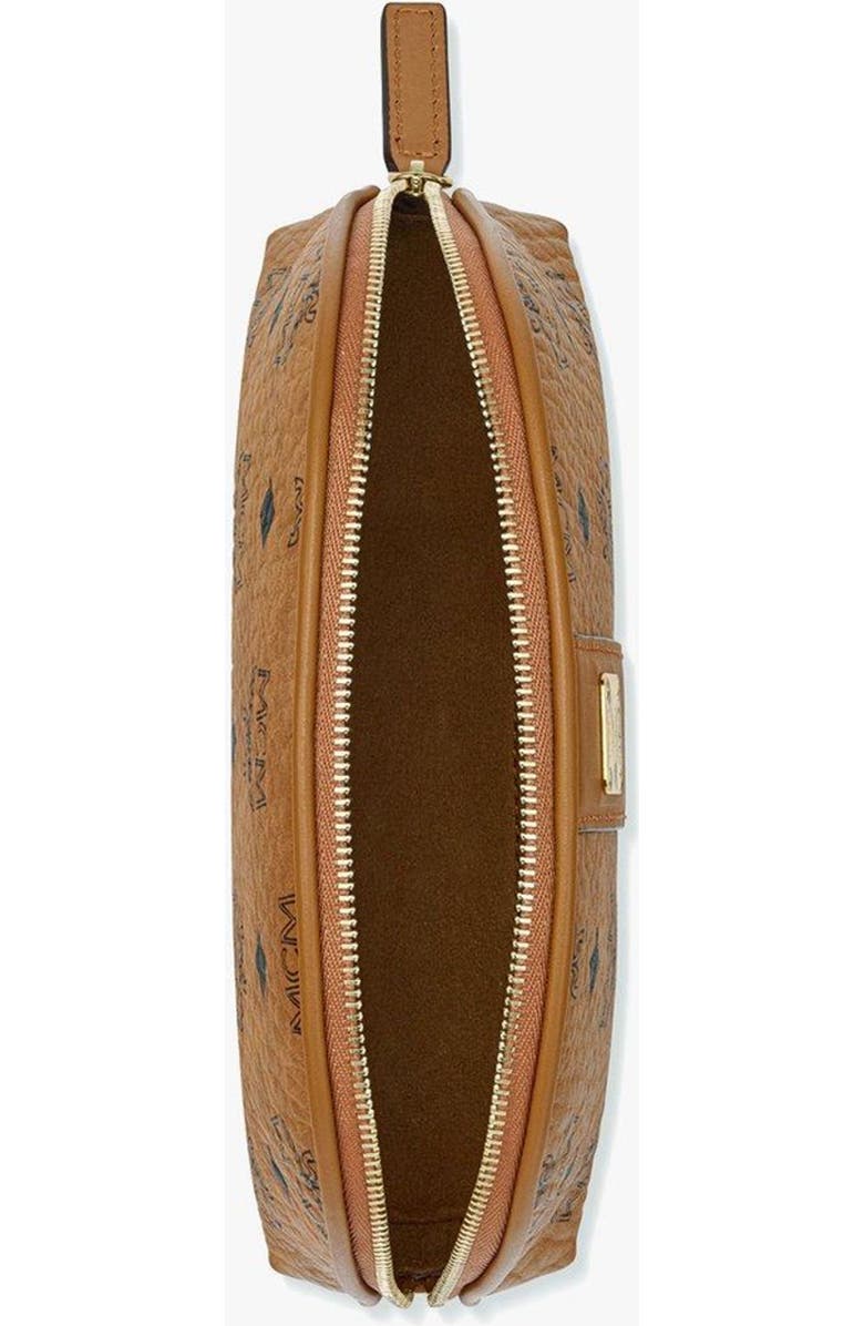 MCM Aren Cosmetic Pouch in Visetos, Alternate, color,