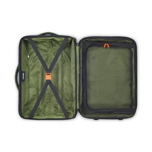 Jeep Js006b 20 Inch Two Wheel Rolling Travel Duffle Bag In Green