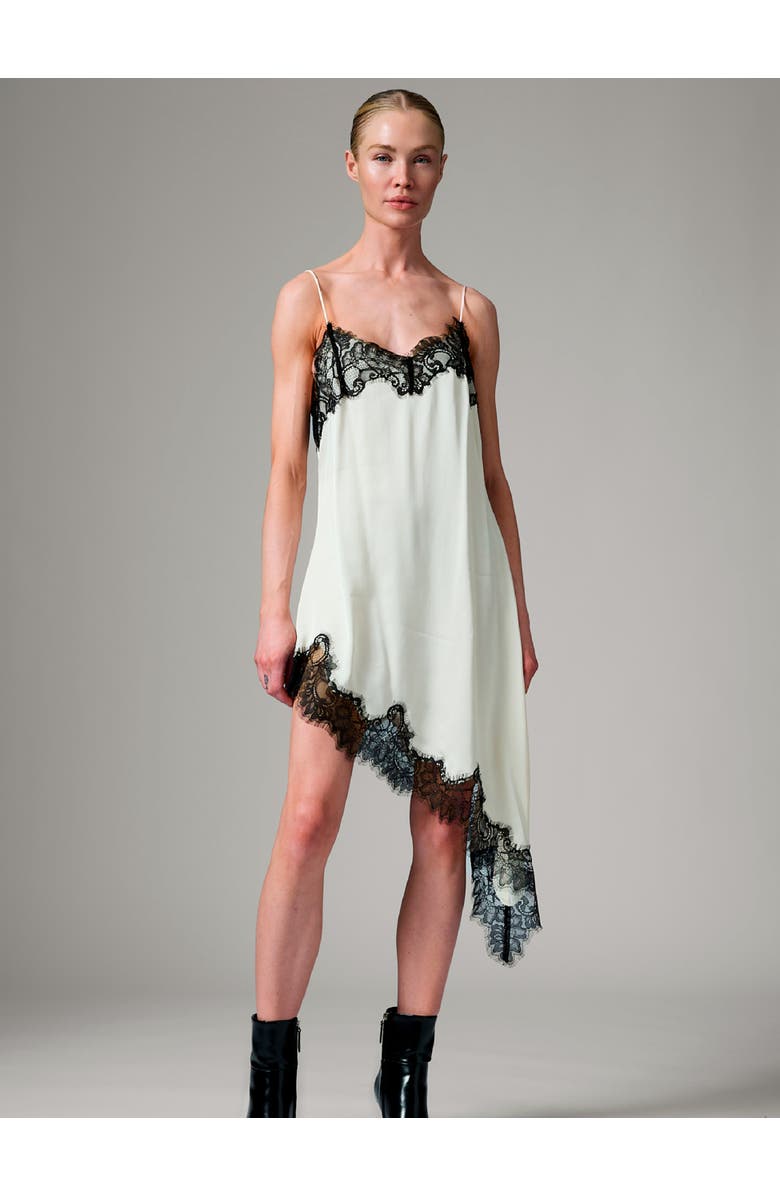 DAY Birger et Mikkelsen Lara Lace Trim Asymmetrical Slip Dress, Main, color, Vanilla Ice