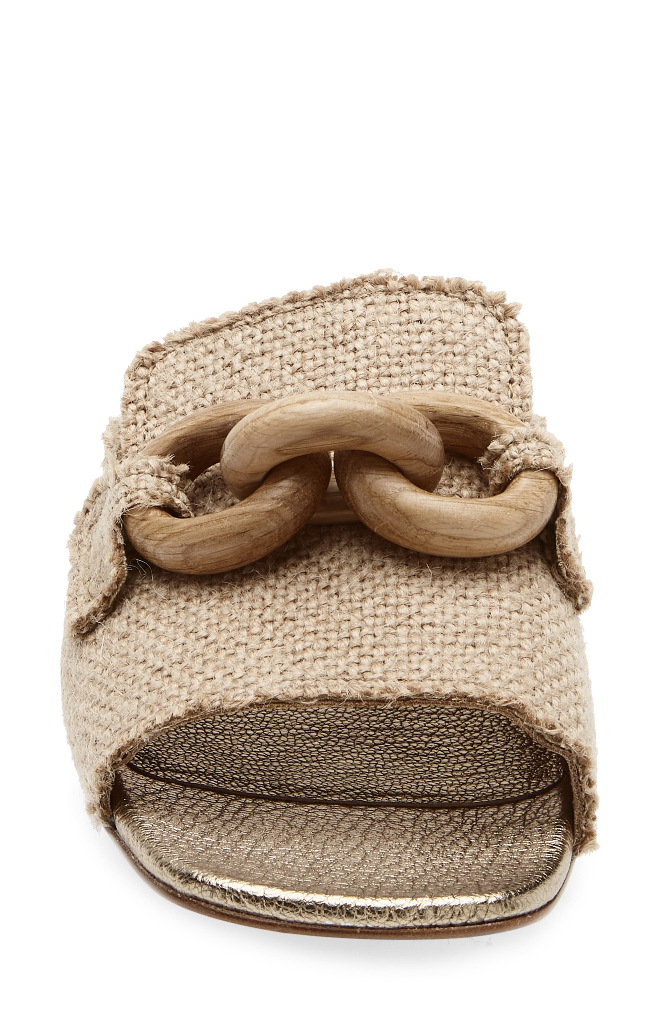 Enna Slide Sandal, Alternate, color, NATURAL BURLAP-OAK