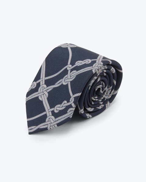 Voyager Printed Silk Tie
