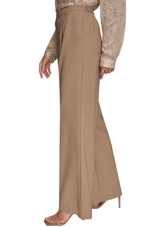 Donna Karan New York Wide Leg Pants In Brown