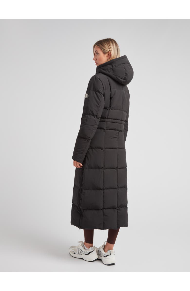 JACK1T Black Star Extra Long Down Coat, Alternate, color, Black