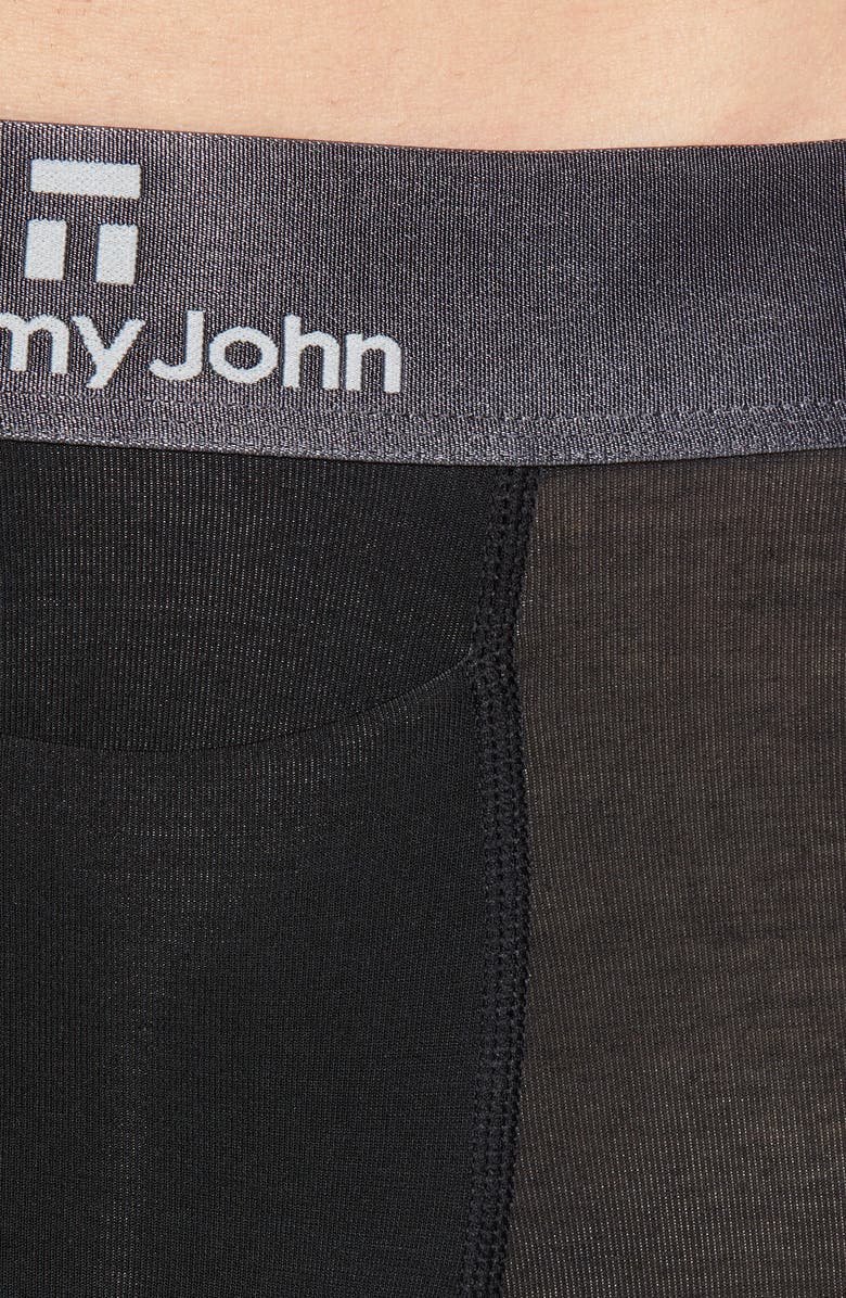 Tommy John Second Skin Gunmetal Waistband Boxer Briefs, Alternate, color, 