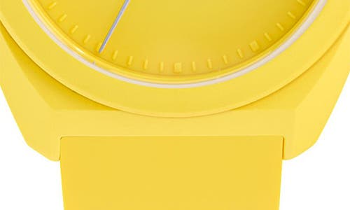 Adidas Originals Adidas Ao Street Resin Strap Watch In Yellow