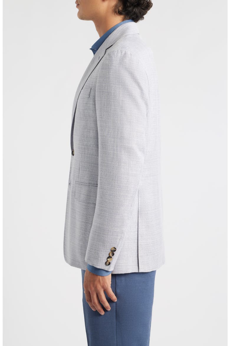 Kei Trim Fit Light Purple Mélange Wool & Silk Blend Sport Coat, Alternate, color, LIGHT PURPLE