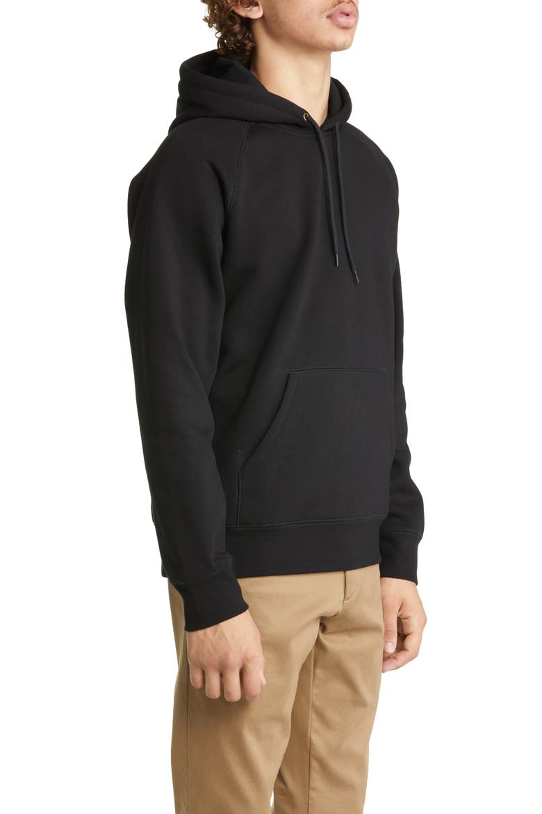 Work In Progress Chase Cotton Blend Hoodie, Alternate, color, BLACK / GOLD