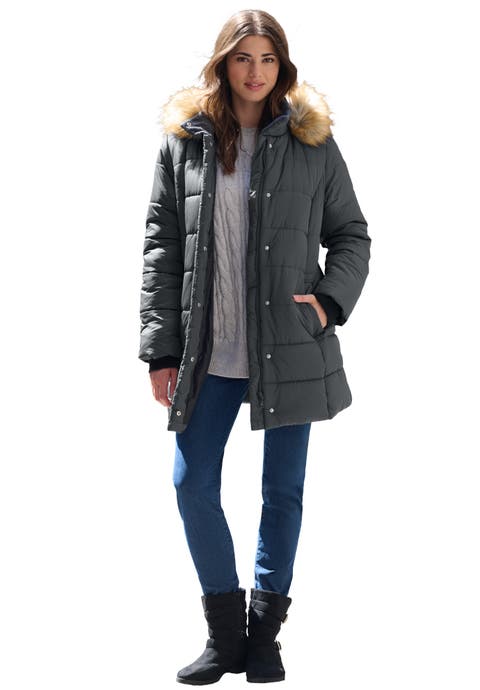 Plus Size Classic Length Puffer Coat