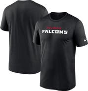 Nike Men's Nike Black Atlanta Falcons Primetime Legend Wordmark Performance T-Shirt