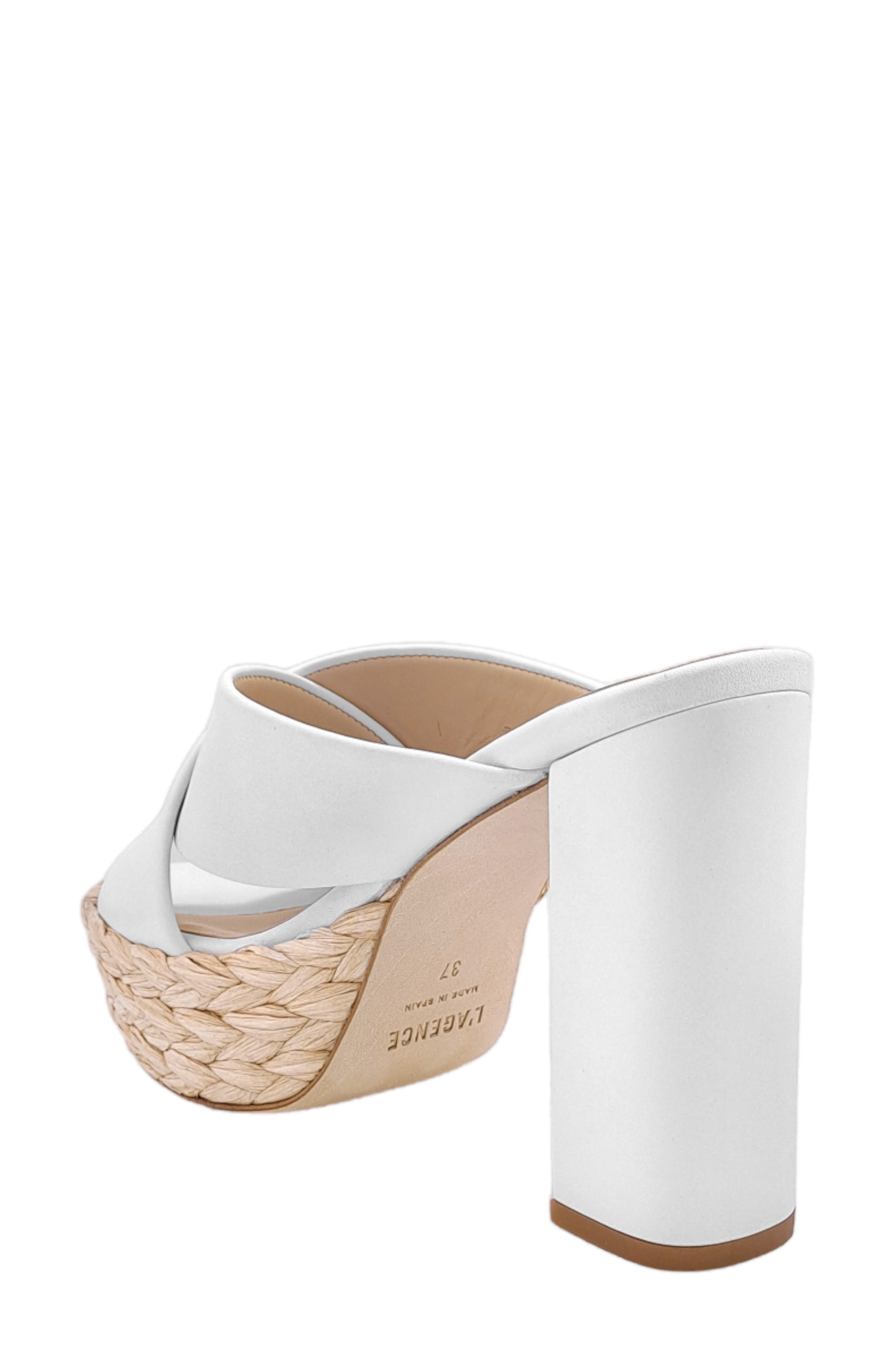 L'AGENCE Lucca Sandal, Alternate, color, White