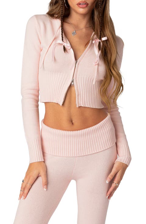 Desiree Hooded Crop Cardigan