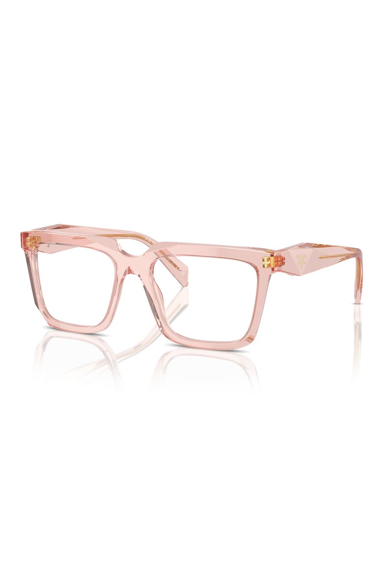 54mm Rectangular Optical Glasses, Alternate, color, PEACH