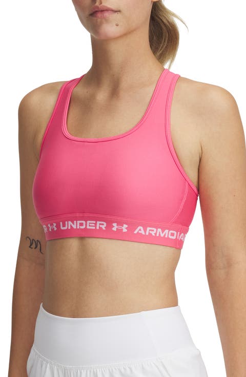 HeatGear® Mid Cross Back Sports Bra