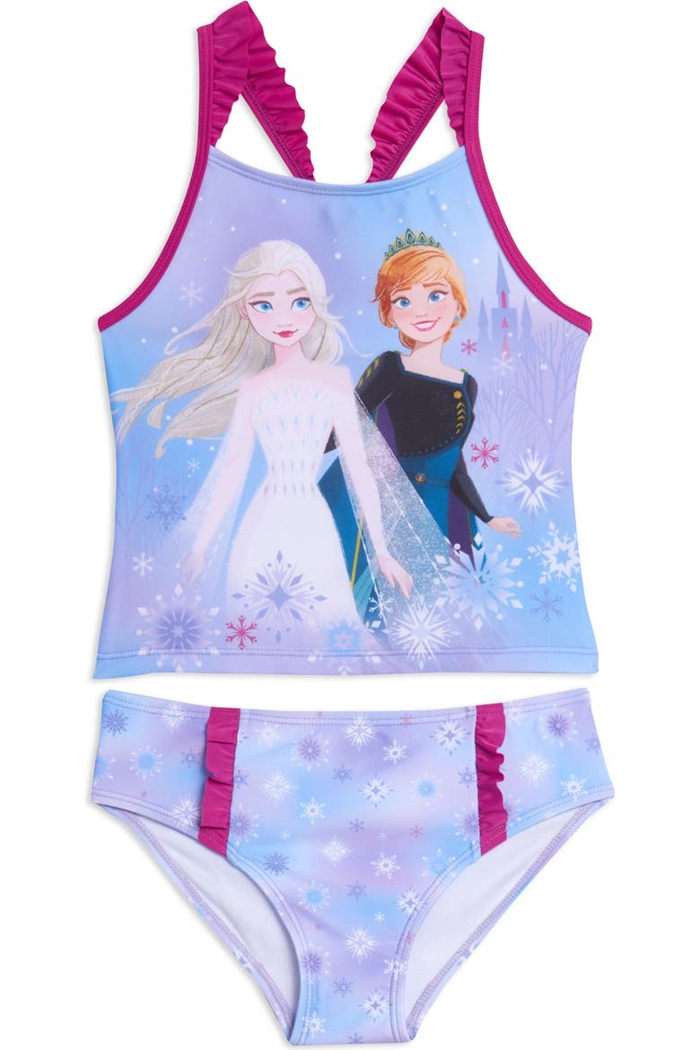 Frozen 2-Piece Swimwear Tankini Top and Bottoms Set, Main, color, Purple Ombre