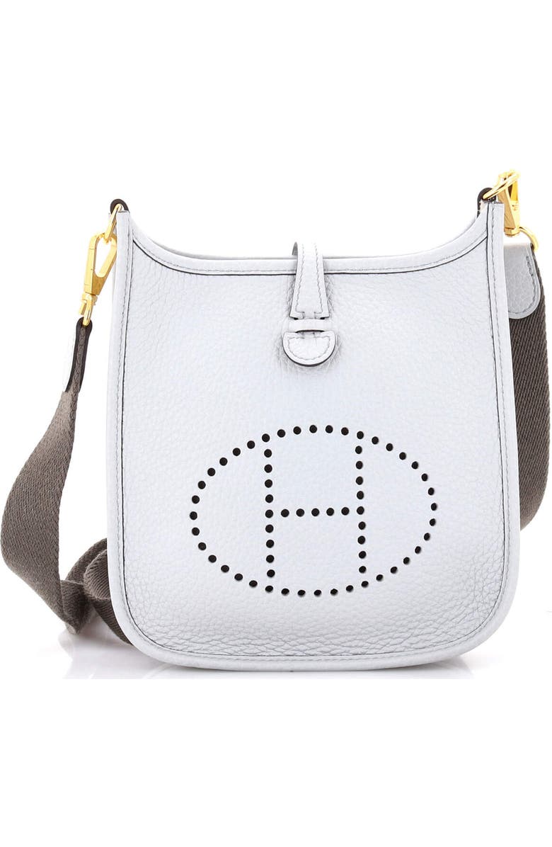 Pre-Owned Hermes Evelyne Bag Gen III Clemence TPM, Main, color, Bleu Pale