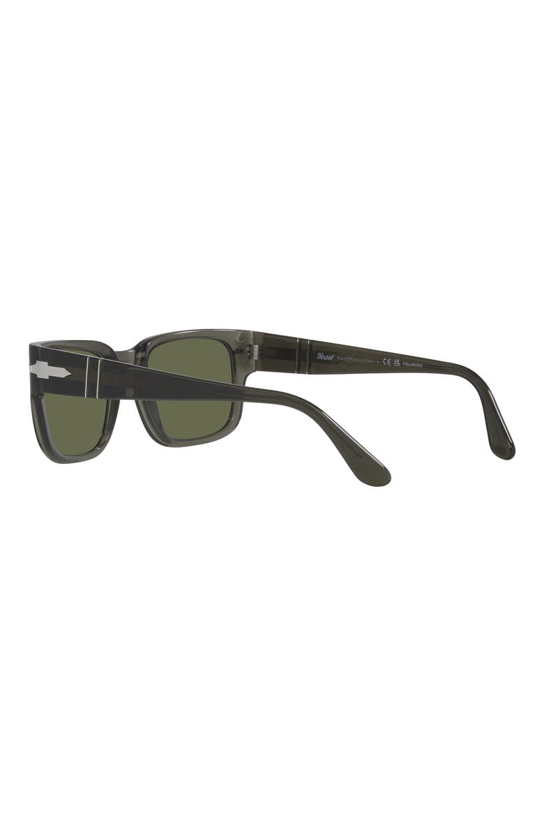 58mm Polarized Rectangular Sunglasses, Alternate, color, ROSE GOLD TORT
