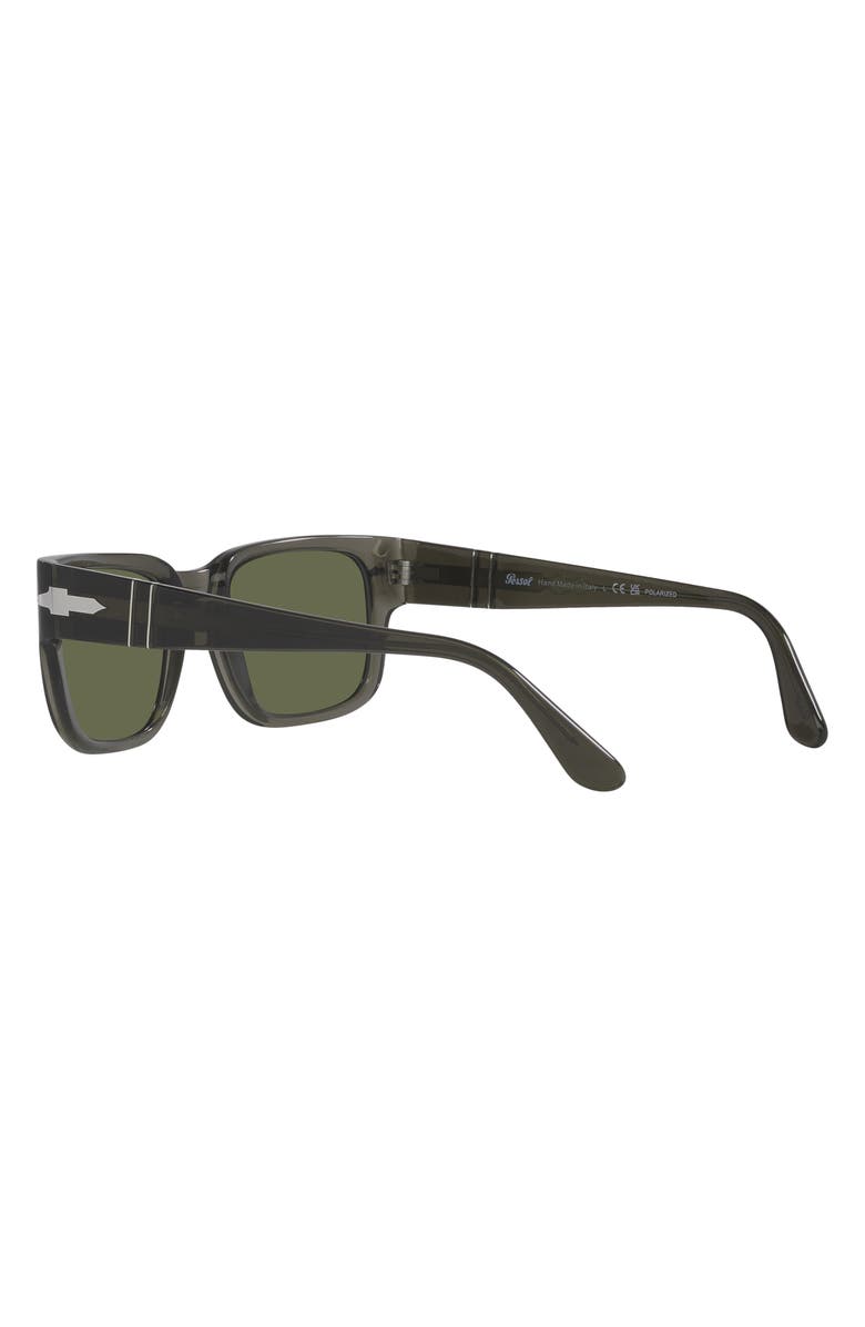Persol 58mm Polarized Rectangular Sunglasses, Alternate, color, 