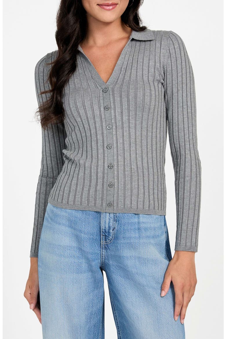 Miranda Rib Cardigan, Main, color, OXFORD GREY