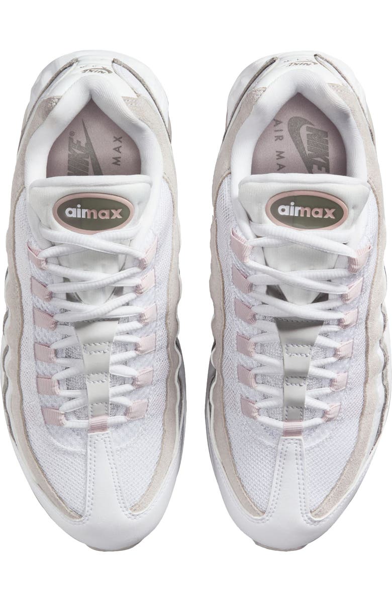 Nike Air Max 95 Sneaker, Alternate, color, White/ Red/ Charcoal/ Grey