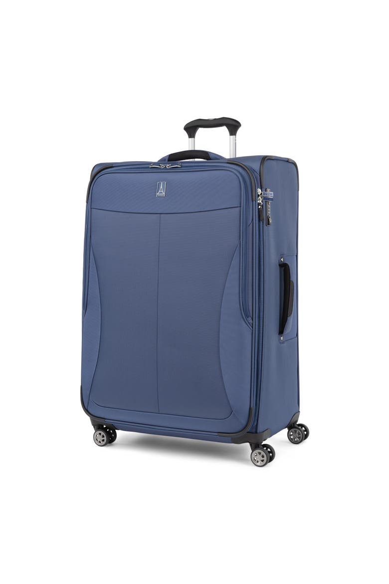 Walkabout 6 Softside Expandable 29" Large Checked Spinner Luggage, Main, color, Ocean Blue
