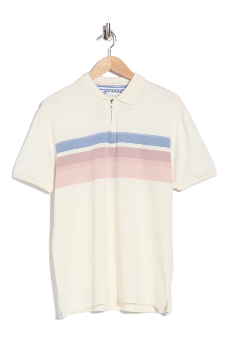 Quarter Zip Polo, Alternate, color, OFF WHITE