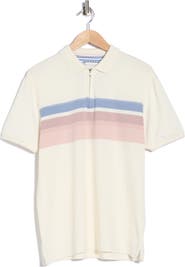 DENIM AND FLOWER Quarter Zip Polo